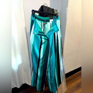 Dressy veranda stripe wide leg pants